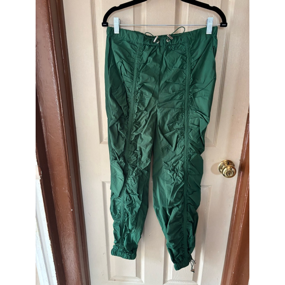 Women's Fashion Nova Windbreaker Jogger Set Size L Green - Picture 6 of 7